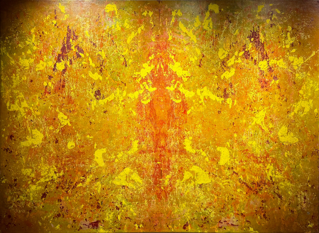 huile sur toile de 250x180cm intitulé : Ego
