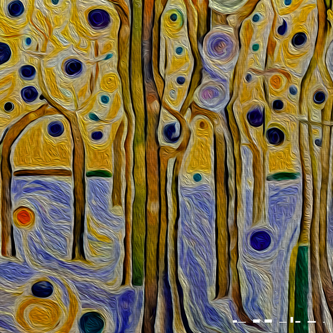 NFT de 120x120cm ayant pour titre : Rêve éveillé authetique