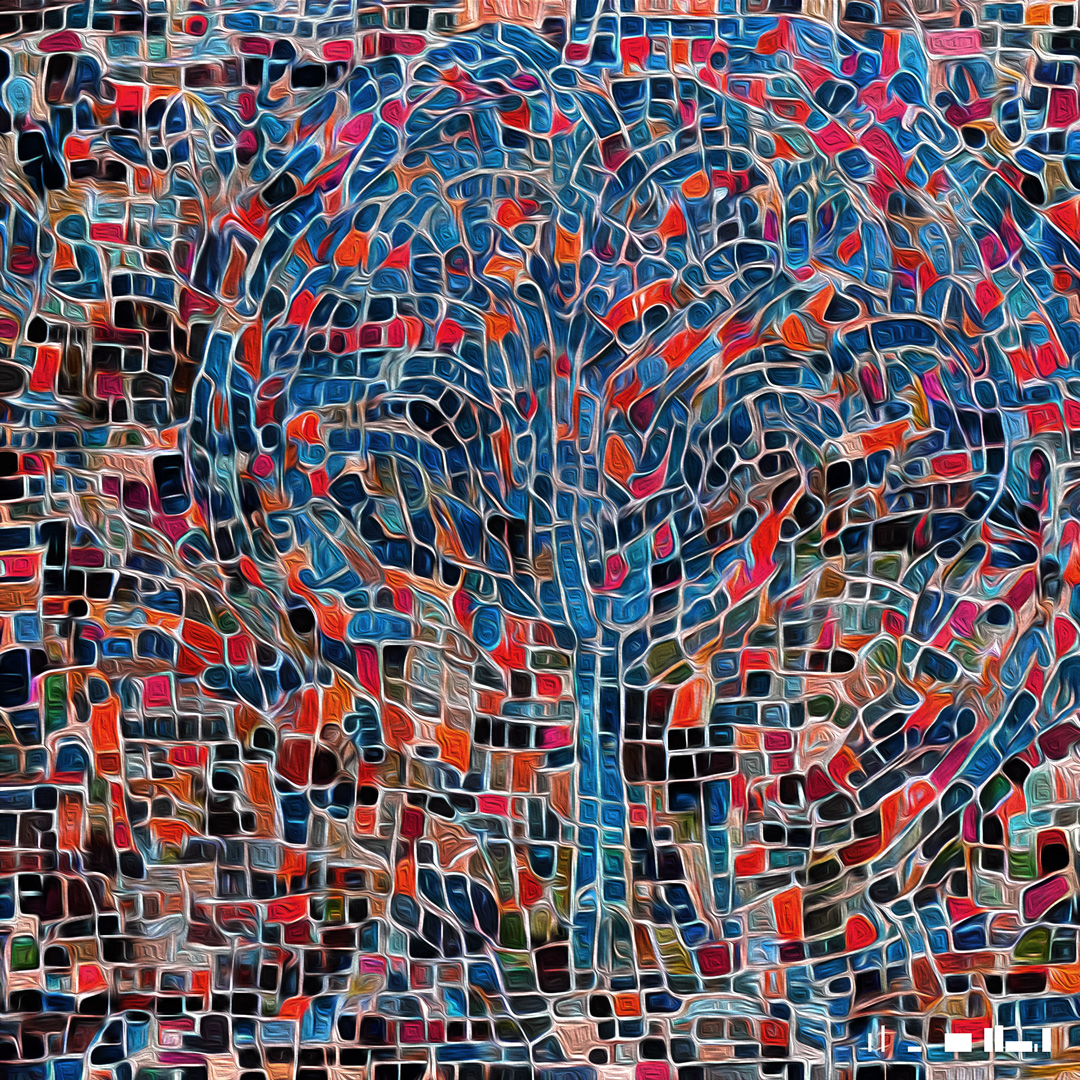 NFT de 120x120cm ayant pour titre : Principe fondamental d'individuation