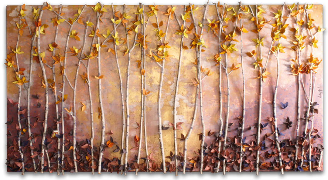 huile sur toile de 215x116cm intitulé : Prélude d'une symphonie pyromaniaque en Ut majeure